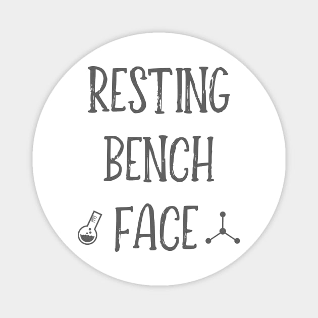 Resting Bench Face - Grey Magnet by StopperSaysDsgn